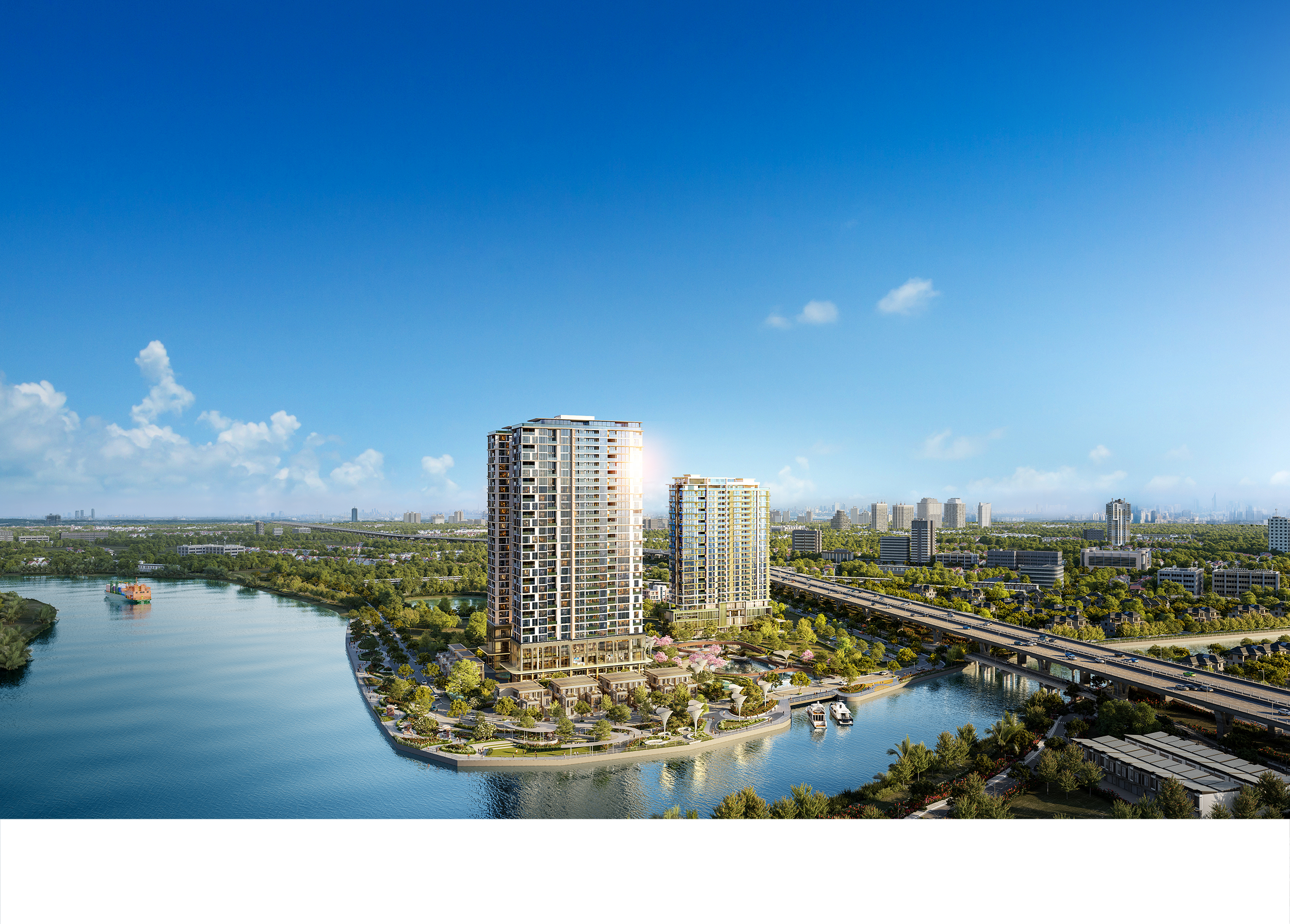 IKI Village masterplan perspective render