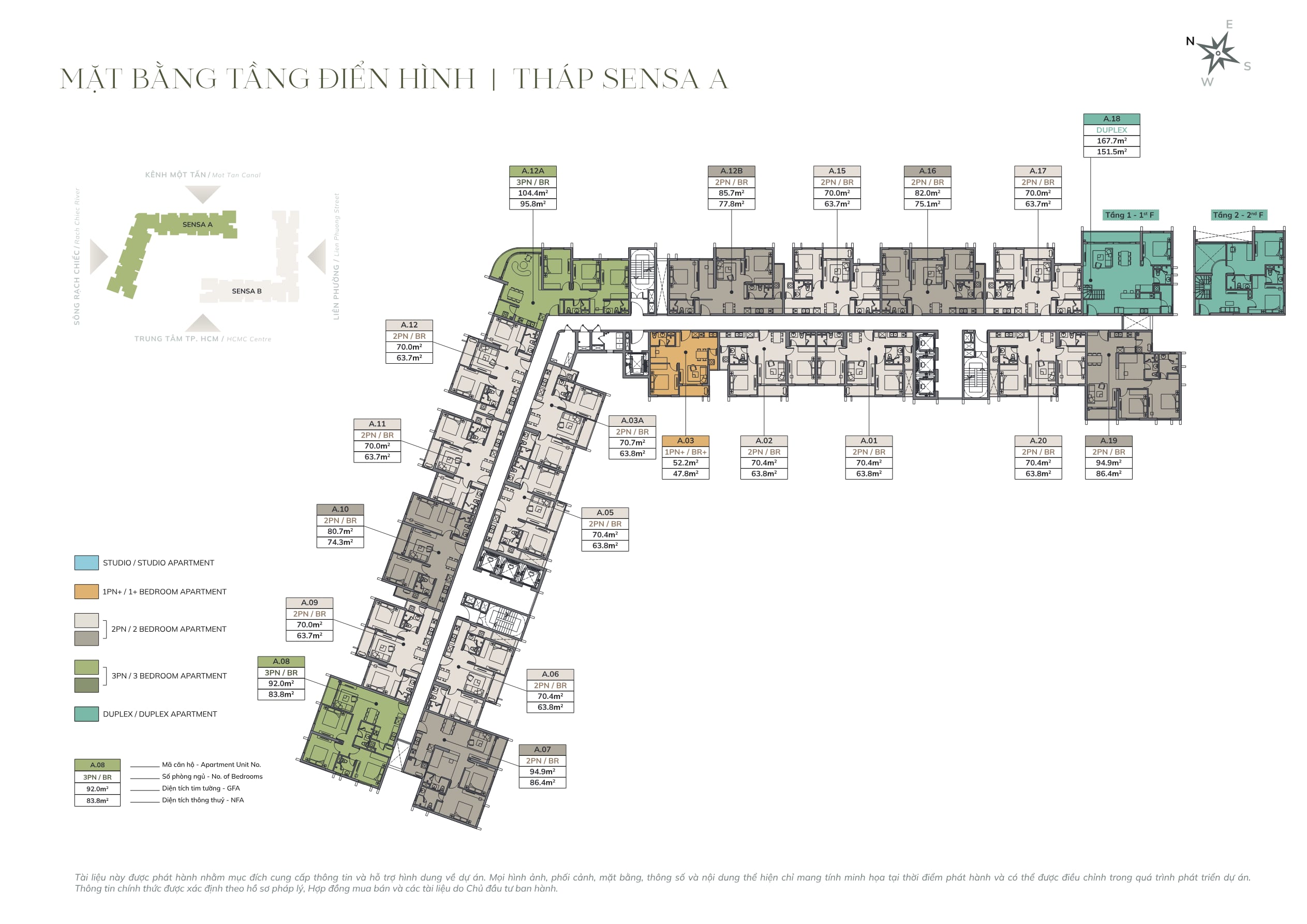 Sensa A — typical floor plate
