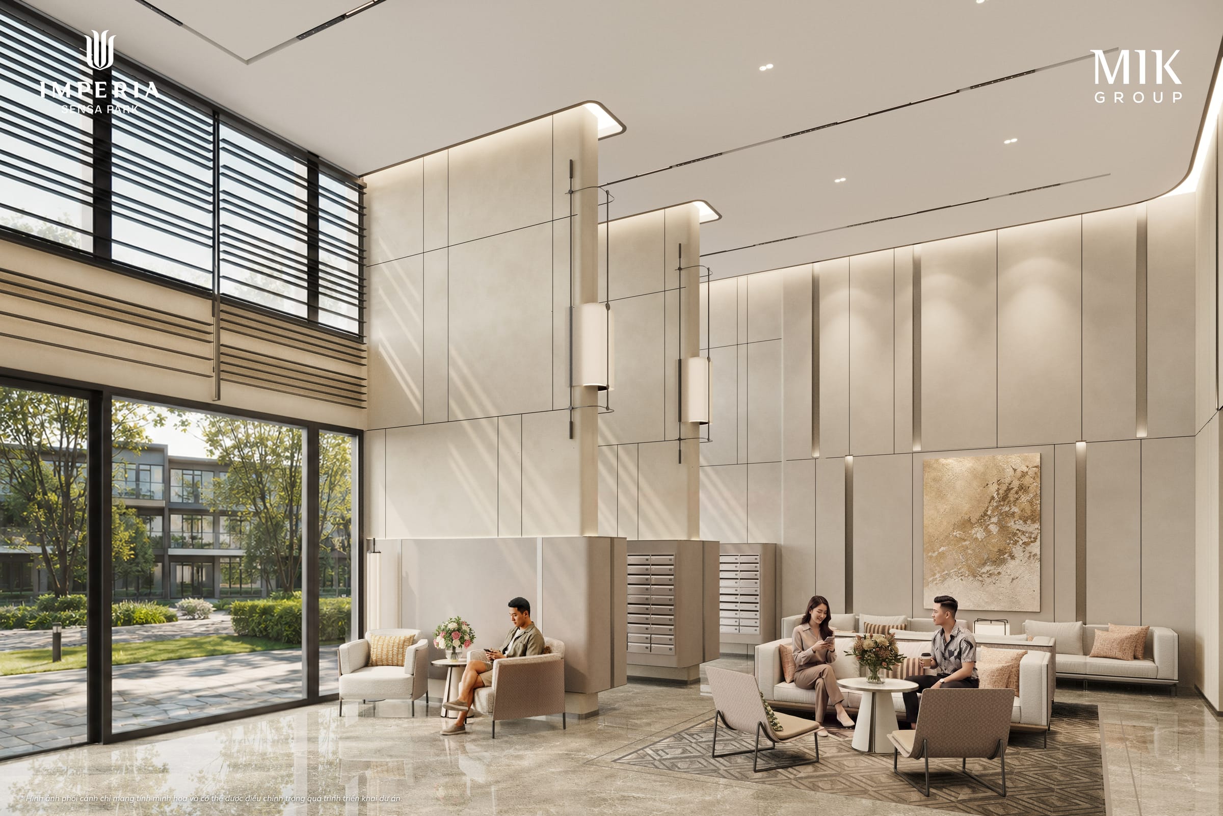 The main arrival lobby.