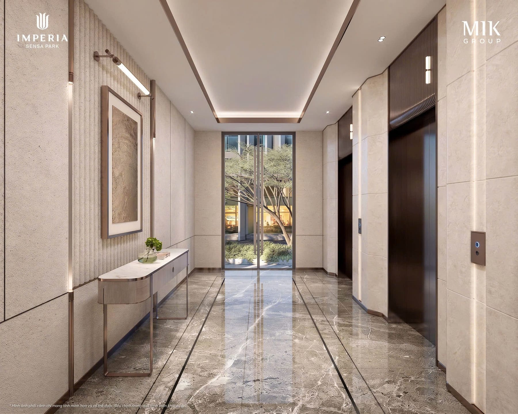 A residential corridor.
