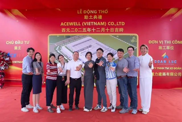 Acewell (Vietnam) Company Limited — Ground breaking