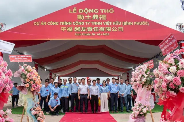 Viet Huu Co., Ltd — Binh Phuoc branch — Ground breaking