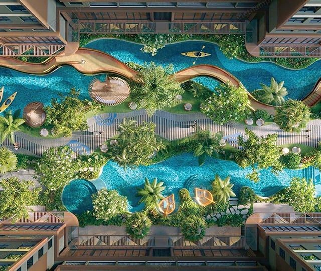緩流河與庭園