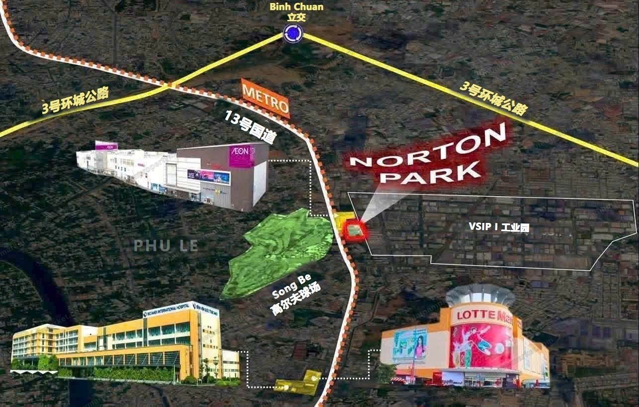 交通图:3号环城公路、规划中的地铁与 13号国道