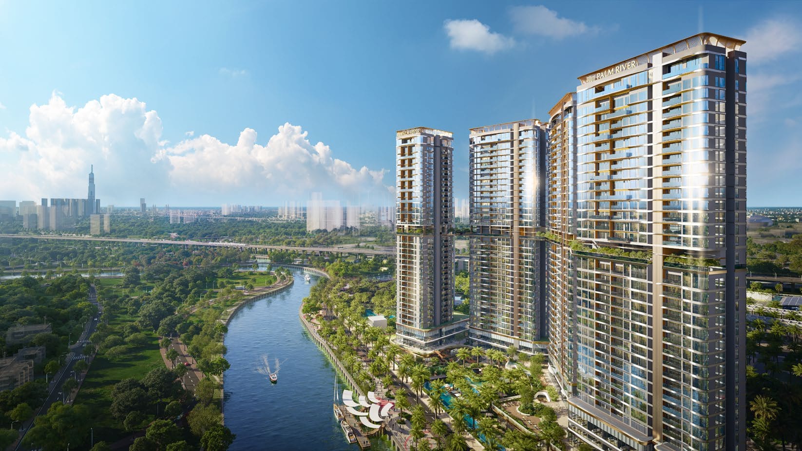 Palm River — riverside towers