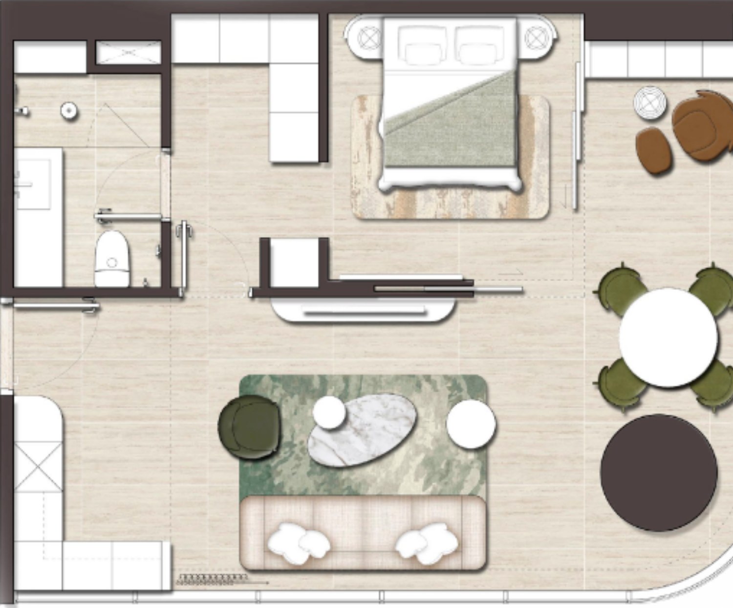 Palm River — 1 bedroom