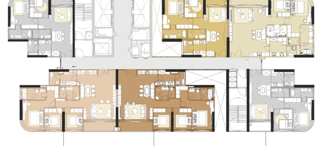 Six homes to a floor